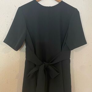 Zara Elegant Black  front tie blouse